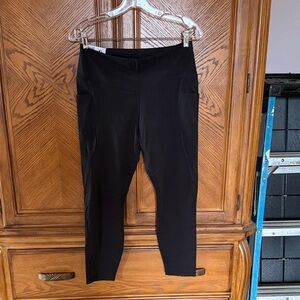 Members Mark Black High-Waist Pocket Leggings size XL